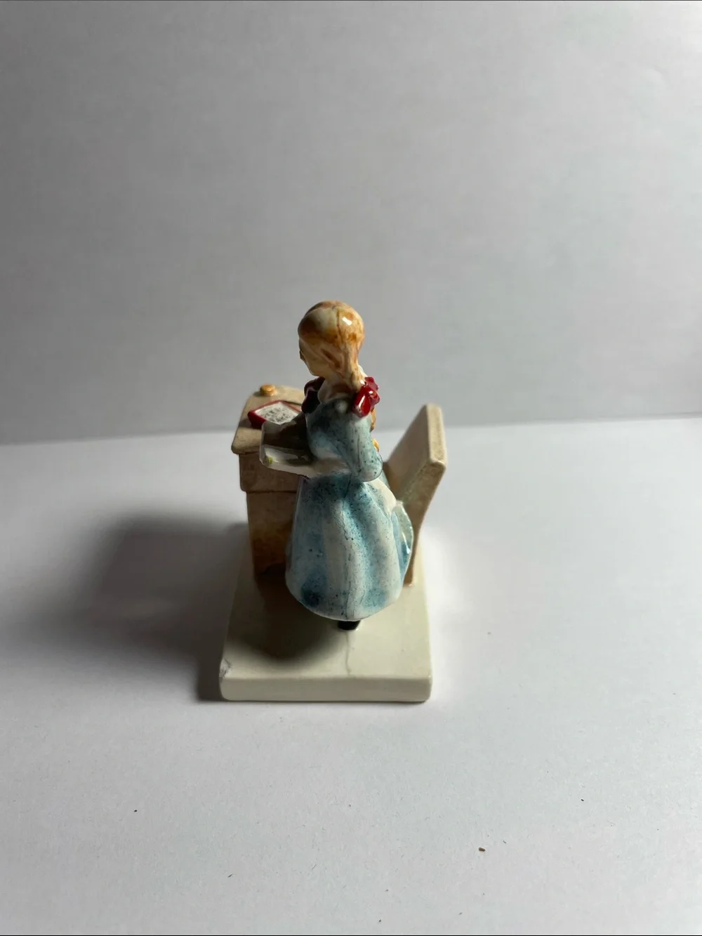 Becky Thatcher Ceramic Figurine - Blue Dress Home Accent